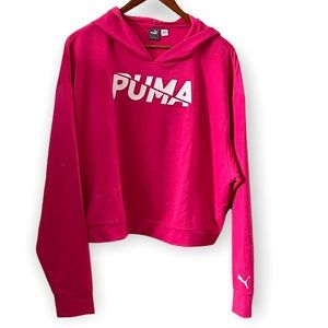 Puma Cropped Hooded Shirt XL